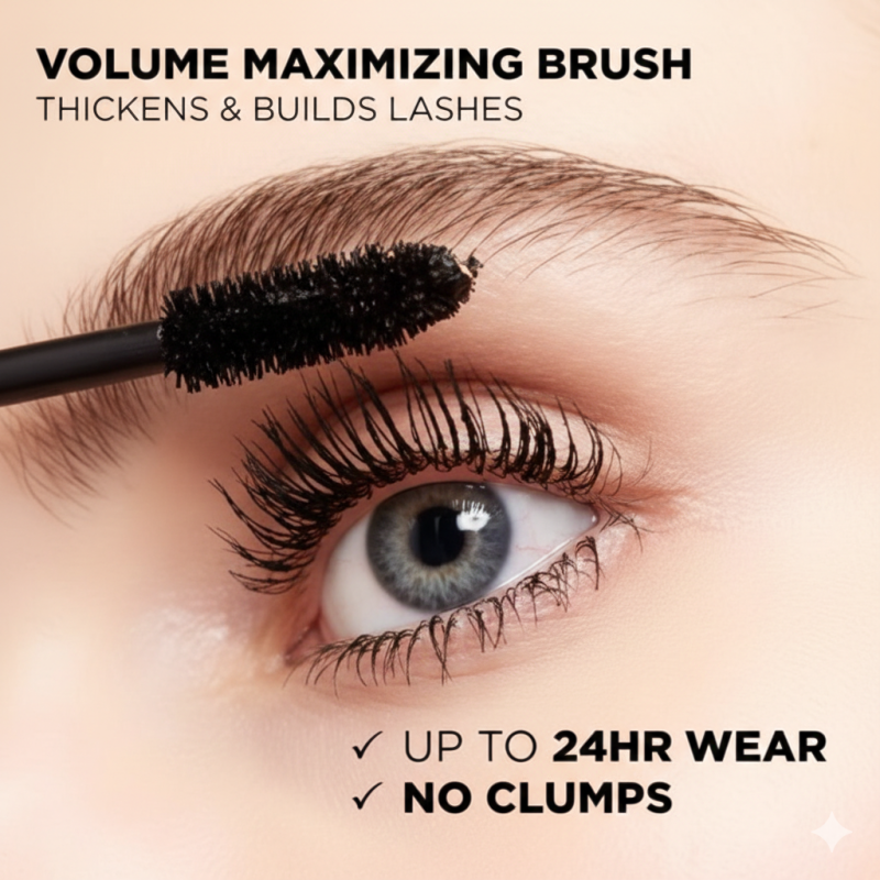 L’Oreal Paris Original Voluminous Mascara, Building Mascara Volume and Length Formula, Washable,